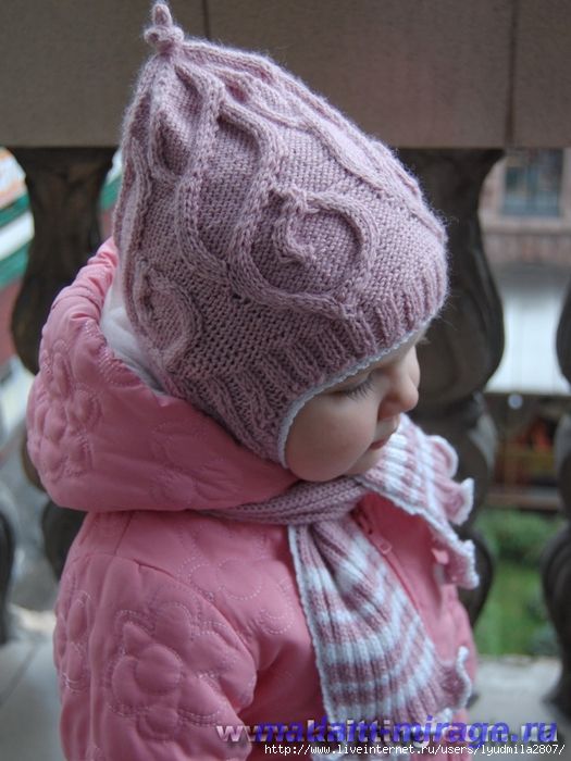 Детская шапочка- модель "Swirl Cap" by Norah Gaughan.